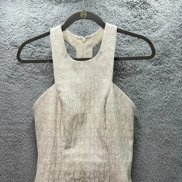 Plenty by Tracy Reese Women's Size 4 Cream Sheath Dress Racer Back Halter Top - Picture 2 of 10